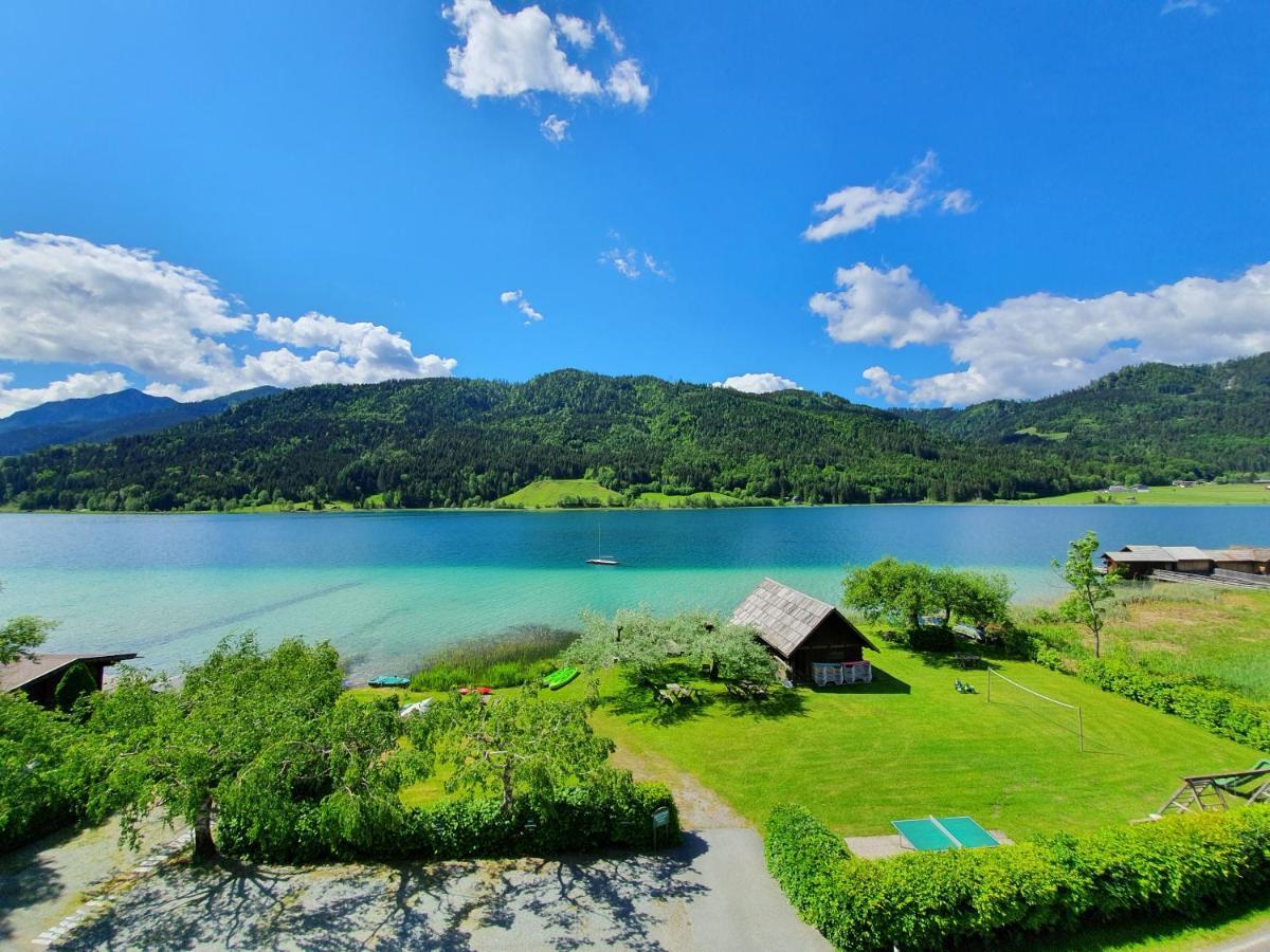 Ferienhof Obergasser Und Bergblick Weissensee Ruang foto