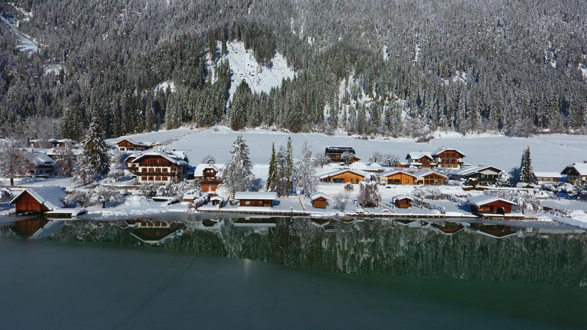 Ferienhof Obergasser Und Bergblick Weissensee Bagian luar foto