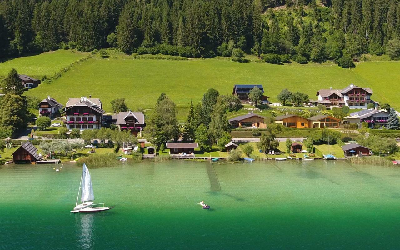 Ferienhof Obergasser Und Bergblick Weissensee Bagian luar foto